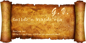 Gellén Viktória névjegykártya